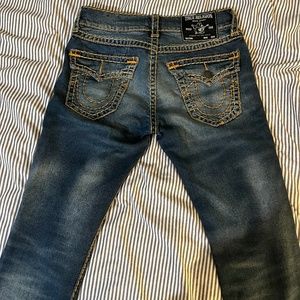 TRUE RELIGION MENS RICKY STRAIGHT JEAN SIZE 30